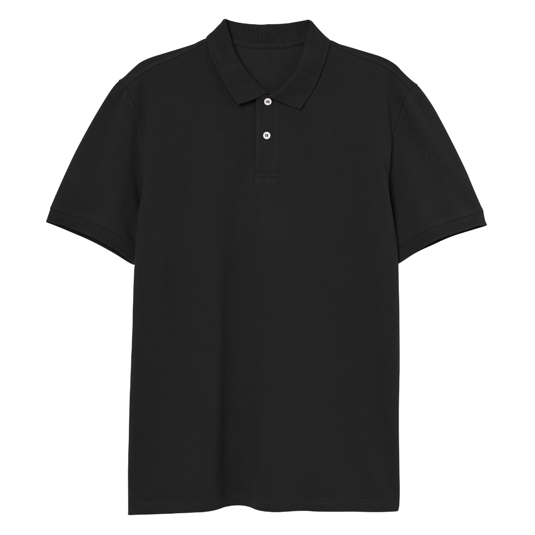 240 GSM Polo T Shirt Black – Paacho Apparels Pvt Ltd